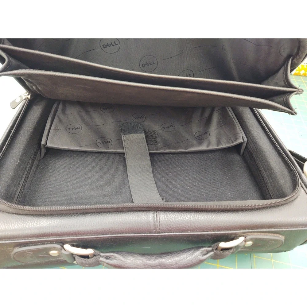 Dell Heavy Duty Leather Laptop Bag Case Professional Messenger Shoulder Strap